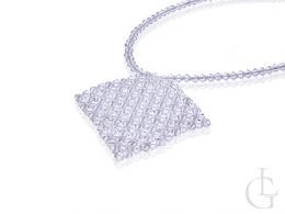 biżuteria ślubna wieczorowa naszyjnik damski kolia kryształy Swaorvskiego srebro 0.925