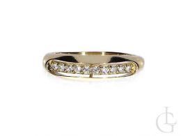 nowoczesny pierścionek złoty nowe wzory pierścionek zawijany duży złoto żółte 0.585 14K