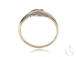 pierścionek zaręczynowy brylanty czarne klasyczne brylant złoto żółte 14 karatów próba 0.585 zaręczyny pierścionki wzory