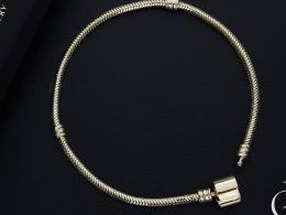 Złota biżuteria damska bransoleta linka pr.0,585 baza pod wisiorki charmsy na prezent