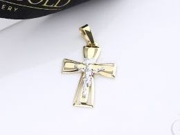 Krzyżyk złoty pr.0,585 z Panem Jezusem na prezent