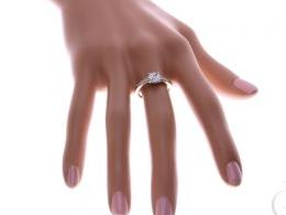 pierścionek złoty zaręczynowy ekskluzywny z brylantami diamentami brylant diament czarne diamenty czarny diament zaręczyny złoto żółte 14K 0.585 pierścionek na palcu w pudełku realne zdjęcie zdjęcia pierścionek zaręczynowy na rocznicę pamiątkę mikołaja po