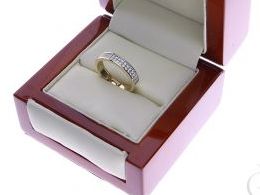 pierścionek złoty obrączka szeroki gruby złoto żółte 14K 0.585 pierścionek na palcu w pudełku realne zdjęcie zdjęcia pierścionek zaręczynowy na rocznicę pamiątkę mikołaja pod choinkę