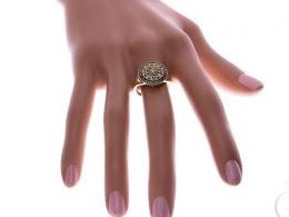 pierścionek złoty zaręczynowy z brylantami diamentami brylant diament czarne diamenty czarny diament zaręczyny złoto żółte 14K 0.585 pierścionek na palcu w pudełku realne zdjęcie zdjęcia pierścionek zaręczynowy na rocznicę pamiątkę mikołaja pod choinkę pr