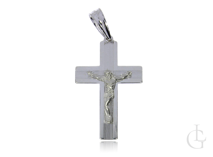 Krzyży ze srebra pr.0,925 z wizerunkiem Pana Jezusa