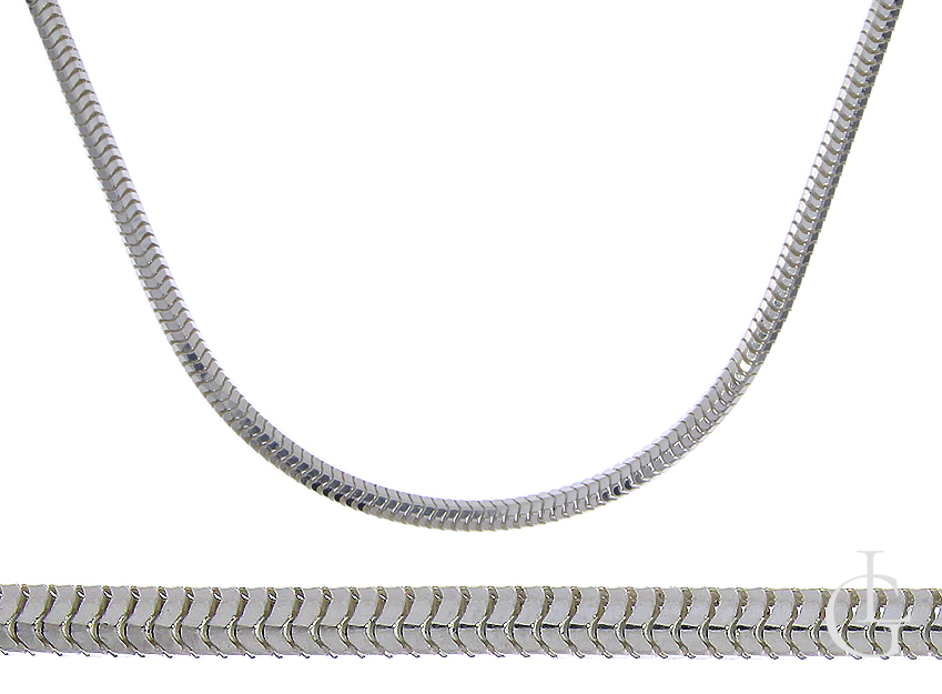 Łańcuszek srebrny pr.0,925 pełny splot diamentowana linka