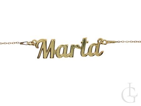 Marta naszyjnik srebrny pr.0,925 pozłacany na prezent