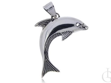 Srebrny wisior pr.0,925 okazały delfin