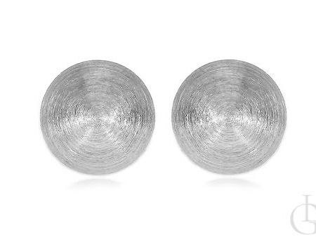 Kolczyki ze srebra rodowanego pr.0,925 satynowe kulki