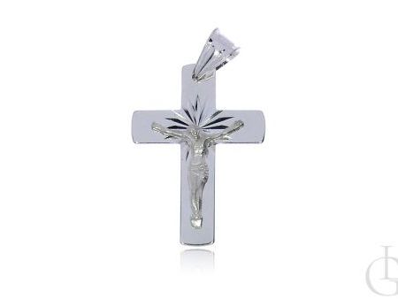 Srebrny krzyżyk pr.0,925 z ukrzyżowanym Panem Jezusem