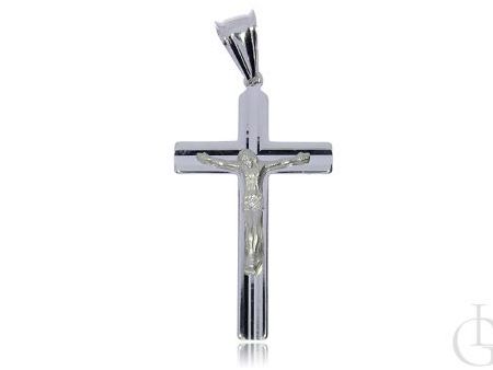 Krzyżyk ze srebra pr.0,925 z wizerunkiem Pana Jezusa na prezent