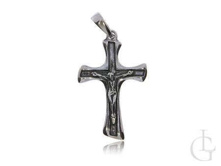 Krzyżyk ze srebra pr.0,925 z wizerunkiem Jezusa Chrystusa