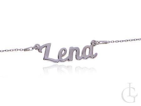 Lena naszyjnik srebrny łańcuszek z wisiorkiem