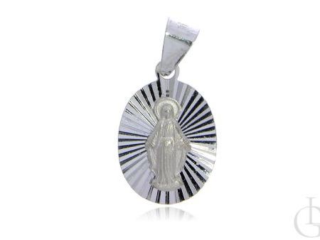 Srebrny medalik pr.0,925 z wizerunkiem Matki Bożej Niepokalanej- cudowny medalik