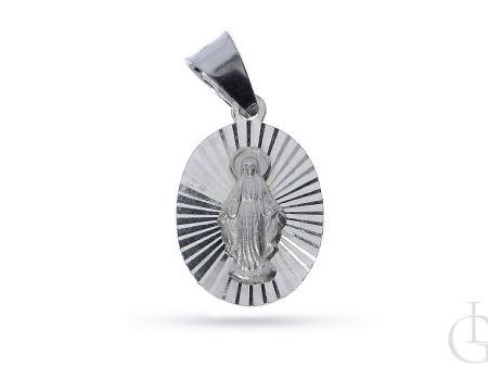 Medalik srebrny pr.0,925 z wizerunkiem Matki Bożej Nieustającej Pomocy