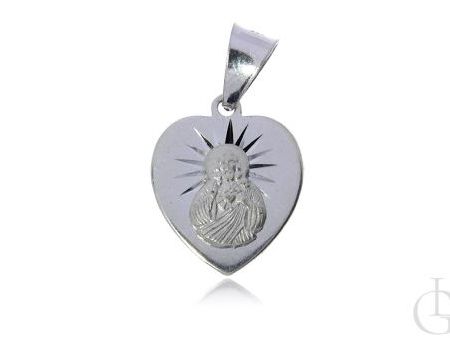 Serce medalik srebrny pr.0,925 Szkaplerz