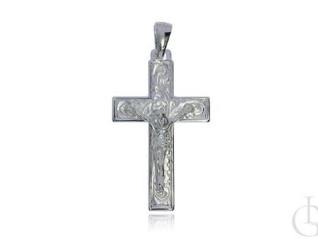 Krzyżyk ze srebra pr.0,925 z wizerunkiem Jezusa