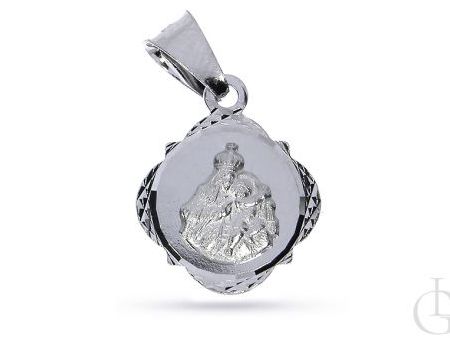 Medalik Szkaplerz ze srebra rodowanego pr.0,925